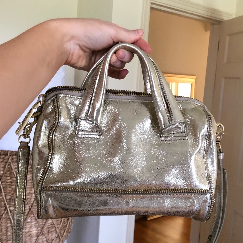 Champagne Gold Should Strap Handbag